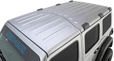 Rhino-Rack Jeep Wrangler JL Unlimited 4 Door Hard Internal Structural Roof Rack/Bare Backbone 3 Base Mounting System in Black