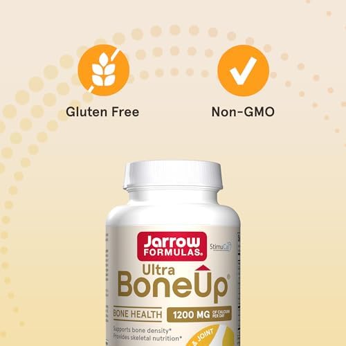 Jarrow Ultra BoneUp, Includes MK-7 & Silicon for Bone Support, 240 Tablets | Bone Density Support, StimuCal™ MCHA, Calcium, Vitamin D3 & K2 MK-7