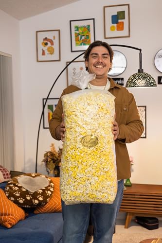 Fresh Gourmet Popcorn Bulk Bag – 5.6 lbs (90 oz / 300 Cups) Movie Theater Style Butter Flavor, XL Party & Event Popcorn for Buffets, Bars