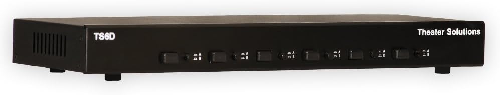 Theater Solutions TS6DV Dual Input 6 Zone Speaker Selector Box Volume Controls