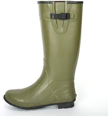 Duck and Fish 18 inches Green Rubber Hunting Boots