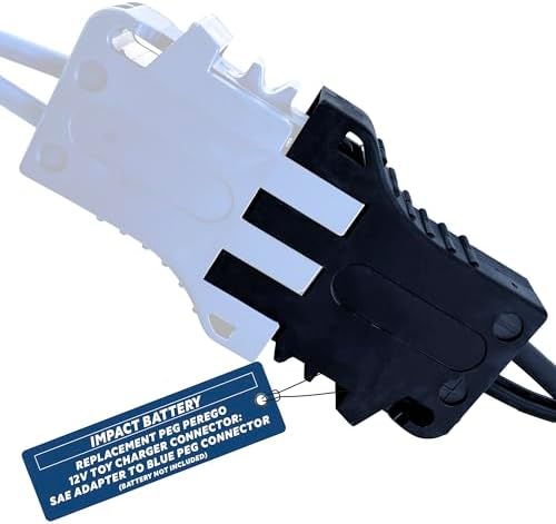 Special Charger Adaptor for 12 Volt Peg Perego Batteries–Compatible with John Deere Tractor Toys Battery | Peg Perego John Deere Gator Battery