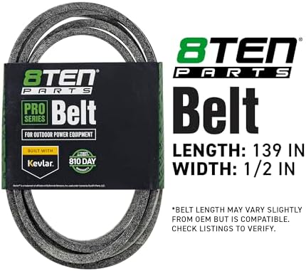 8TEN Blade Spindle Belt Idler Kit for John Deere GX20250 48 Inch Deck