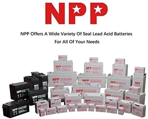 NPP NP12-18Ah 12V 18Ah (T12), 12Volt Rechargeable SLA Battery for UPS Electric Scooter, Replaces Pride Mobility Go-Go Elite Battery,UB12180 FM12180 6fm18