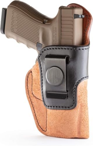 1791 Gunleather Rigid IWB Holster Fits Glock 19, 19X, 17, 22, 23, 26, 27 | Right-handed holster also fits S&W Shield 2.0, Ruger SR9c, Sig P320c, P239, M18, Springfield XDS, CZ P10S, Glock 31, 33, 44