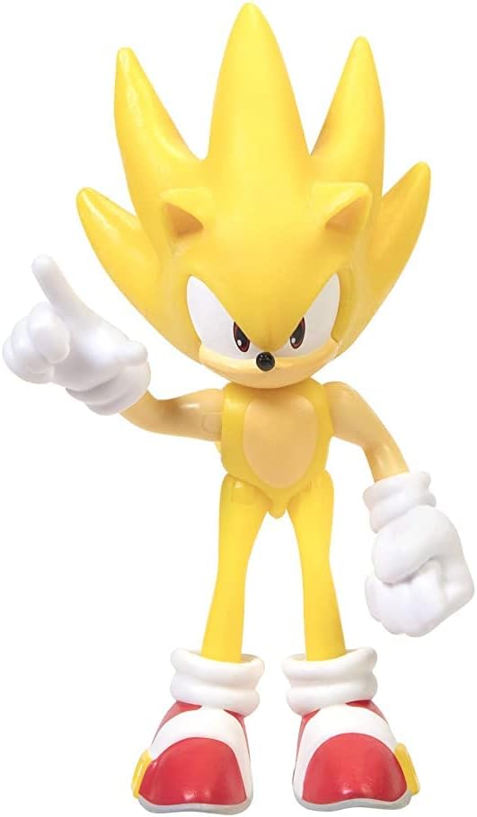 Sonic The Hedgehog Action Figure 2.5 Inch Super Sonic Collectible Toy