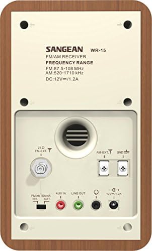 Sangean WR-15WL AM/FM Table Top Wooden Radio, Walnut (Renewed)