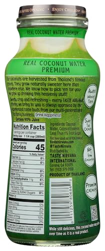 Taste Nirvana Real Coconut Water, 9.5 Fl Oz