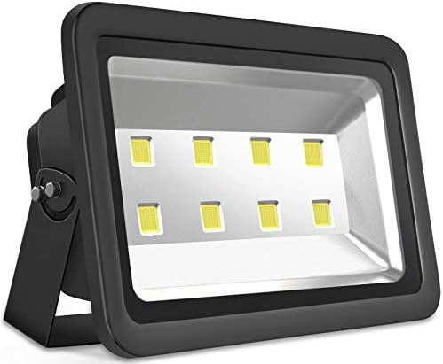 200W LED Flood Lights Outdoor, 20000LM Super Bright Security Floodlight, 100-277V, IP66 Waterproof, Commercial Exterior Light Fixture, 6000K Daylight White, Arena Yard Court Stadium Parking Lot Light