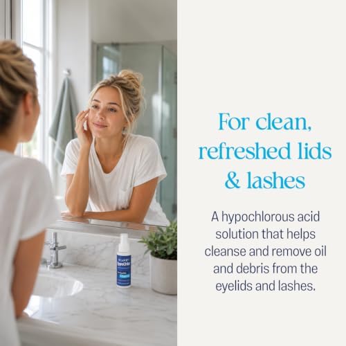 OCuSOFT HypoChlor Spray - Non-Irritating Hypochlorous Acid Spray & Eyelid Cleanser Solution to Remove Oil & Debris- 2 fl oz | Eyelid Spray for