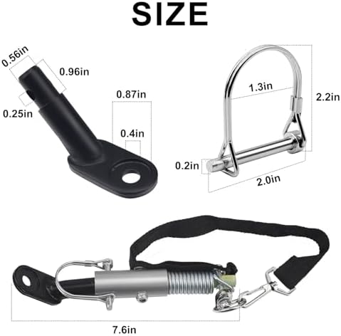 Bike Trailer Coupler Trailer Hitch Connector Axle Hitch Universal Fit for Child Pet Cargo Bike Trailers,Black Adapter Accessories by Sikawai