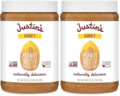 Justins, Peanut Butter Blend Honey Jar, 16 Ounce