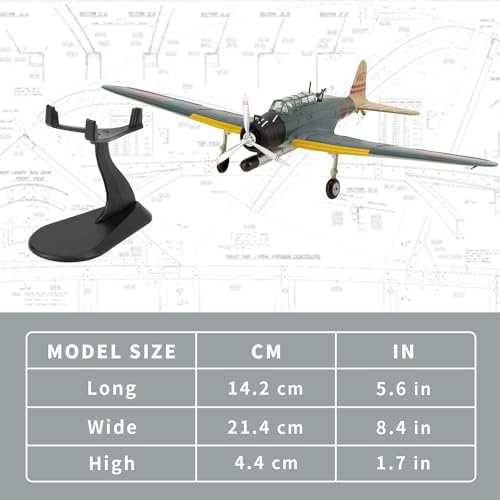 Lose Fun Park 1:72 Military Model Plane Type 97 Kate Alloy Fighter Plane Model,Model Airplane for Collection and Gift