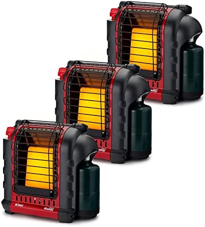 Mr. Heater Portable Buddy Outdoor Camping, Hunting Propane Gas Heater (3 Pack)