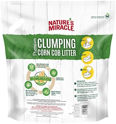 Nature's Miracle Premium Clumping Corn Cob Litter, Tough Odor Bio-Enzymatic Formula, Dust Free