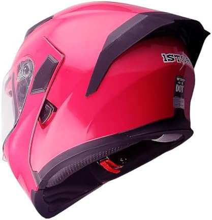 1Storm Motorcycle Modular Full Face Helmet Bike Flip up Dual Visor Sun Shield: HB89 Matt Black