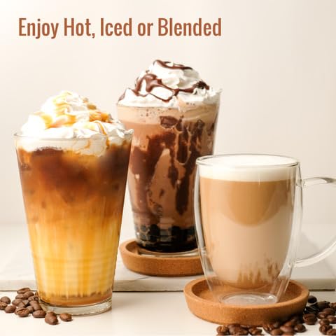MOCAFE Maui Mocha Ice Coffee Powder, with Kona blend, 3lb | For frappe blended, iced or hot instant cafe island style beverages