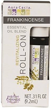 Aura Cacia Roll-On Essential Oil Blend, Peppermint, 0.31 Ounce