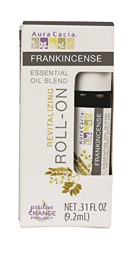 Aura Cacia Roll-On Essential Oil Blend, Peppermint, 0.31 Ounce