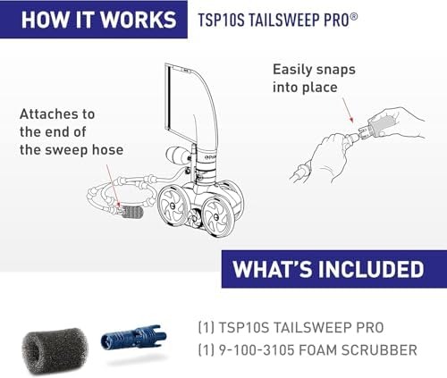 Polaris Genuine Parts TSP10S TailSweep PRO Replacement for Polaris Pressure-Side Pool Cleaners 280, 3900 Sport, 380, 360, 180