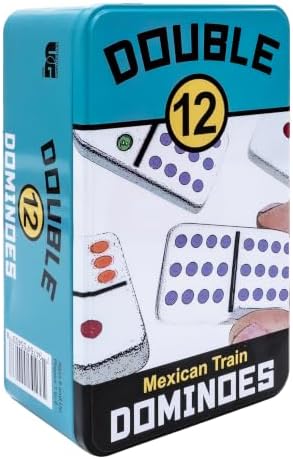 Front Porch Classics | Mexican Train Domino Set in Wooden Collector Box from Front Porch Classics for 2 to 8 Players Ages 8 and Up