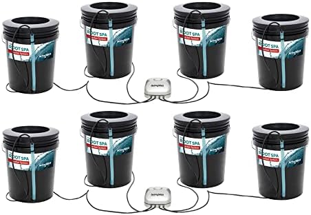 Active Aqua Root Spa Grow Kit - Hydroponic DWC - 5 Gal 2 Pack - Black