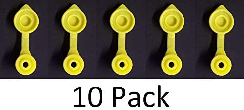 10 Pack Universal Large Yellow Fuel Gas Can Vent Caps Chilton Briggs Rotopax Gott