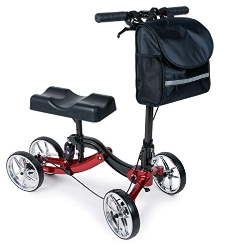 Lumex S8 Knee Scooter, Steerable Rolling Knee Walker for Adult Foot & Leg Injuries