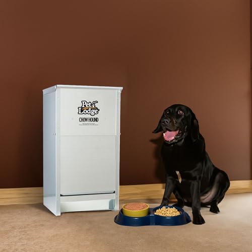 Little Giant Chow Hound Heavy Gauge, 25 Pound Capacity, Silver, Pack of 2