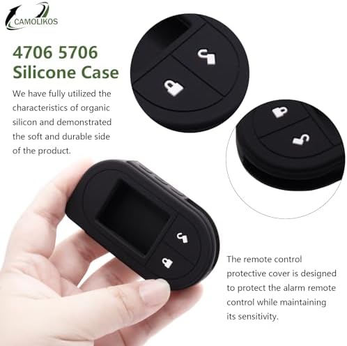 4706 5706 Silicone Case 2 Way Remote Control 7351V 7752V 7756V Fits for Viper Remote Replacement Soft Silicone Protective Cover