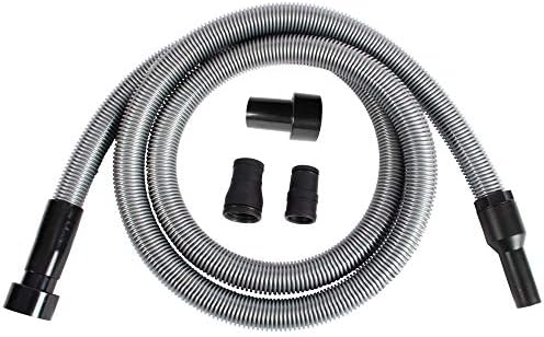 Cen-Tec Systems 94170 Premium 50 Ft. Shop Vacuum Hose with Power Tool Adapter Set Silver