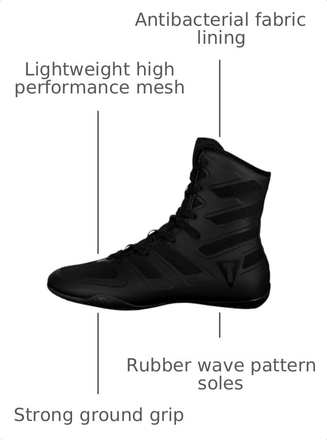 Title Boxing Total Balance Shoes (Black/Black, US Footwear Size System, Adult, Men, Numeric, Medium, 14)