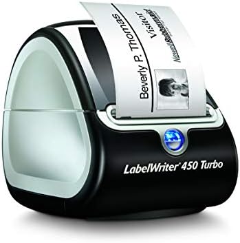 DYMO LabelWriter 450 Turbo Direct Thermal 600 x 300DPI Black,Silver Label Printer