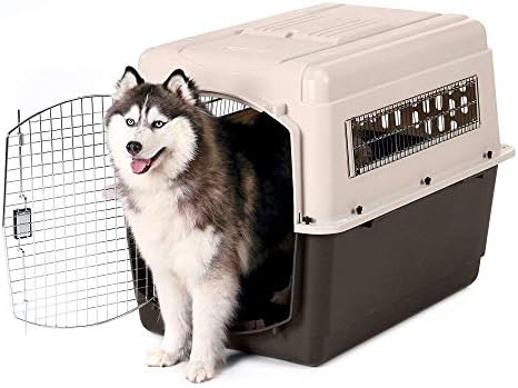 Petmate Ultra Vari Dog Kennel for Medium to Large Dogs (Durable, Heavy Duty Dog Travel Crate, Made with Recycled Materials, 40 in. Long) 70 to 90 lbs