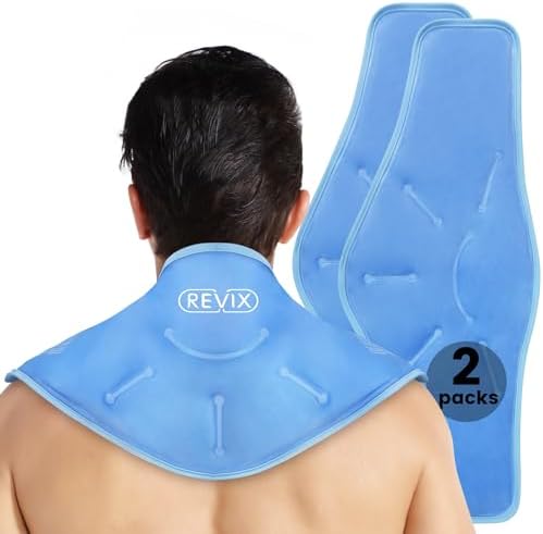 REVIX Ice Pack for Shoulders and Neck, Shoulder Ice Pack for Back Relief