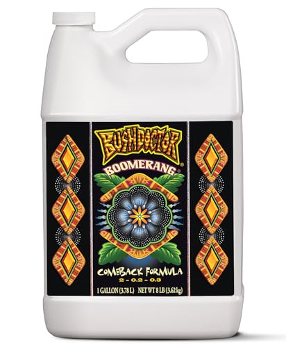 FoxFarm Bush Doctor Boomerang - 2-0.2-0.3 Comeback Formula - Microbial-Based Liquid Plant Fertilizer for Root Zone Support, Immediate Nutrient Uptake - Helps Plants Recover from Abiotic Stress-1 Pint
