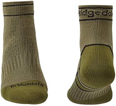 Bridgedale Standard Mens and Hiking-Socks, Khaki/Olive, Large