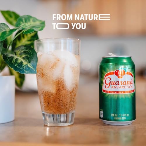 Guaraná Antarctica Zero, The Brazilian Original Guaraná Soda, Zero Sugar, 11.83 fl oz (Pack of 12) - Packaging May Vary