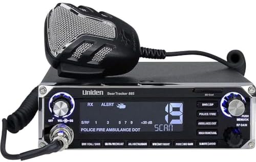 Uniden BEARTRACKER 885 Hybrid Full-Featured CB Radio + Digital TrunkTracking Police/Fire/Ambulance/DOT Scanner w/ BearTracker Warning System Alerts