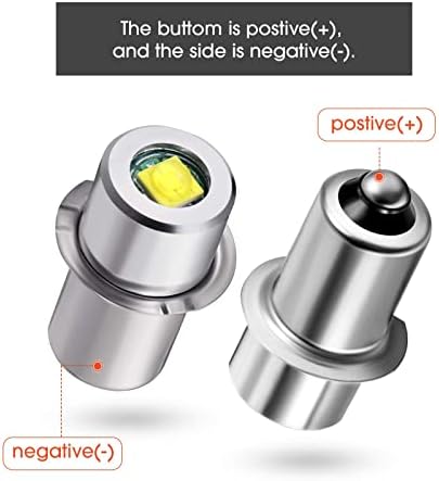 Honoson 3 Pcs 6-24V LED Flashlight Bulbs 3w Dc Replacement
