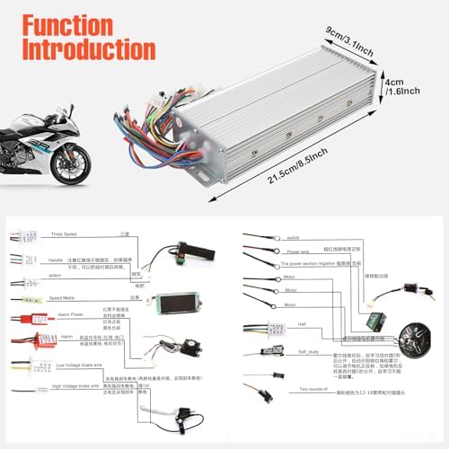 48V/72V 2000W Electric Bicycle Brushless Motor Speed Controller for E-Bike & Scooter | Brushless Motor Speed Controller 48-72V 2000W Scooter