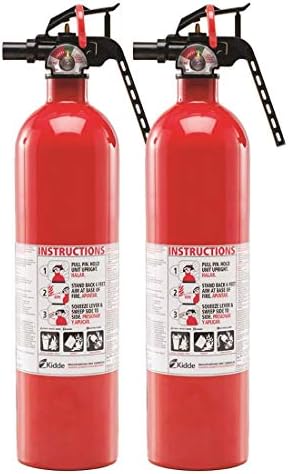 Kidde Multipurpose Fire Extinguishers, 2 Pack, Red