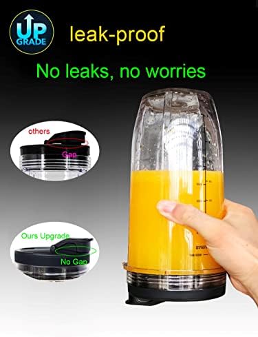 Replacement 24oz Blender Cup with Sip & Seal Lid For Nutri Ninja BL450 BL456 BL480 BL482 BL640 BL642 BL682 BN751 BN801 Foodi SS101 SS151 SS351 SS401