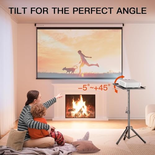 AMADA Projector Stand, Laptop Stand with Adjustable Height 22 to 36 inch, Heavy Duty Projector Mount as DJ Racks, Portable Projector Tripod Stand
