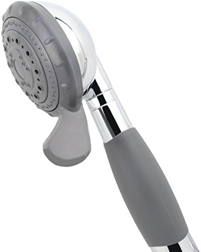 YOO.MEE ADA Handheld Shower, fits Elderly, People Disabled in Action | Big-button turning, silicone grip, pause setting, for parkinson, arthritis