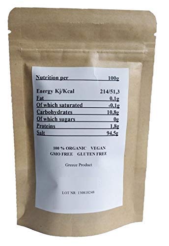 Organic Black Garlic Sea Salt Aged FULL 90 Days, Vegan, GMO Free, Gluten Free 75gr
