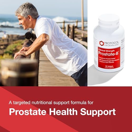 PROTOCOL FOR LIFE BALANCE Prostate-B Clinical Strength - Prostate Health Supplement for Men - with Beta Sitosterol