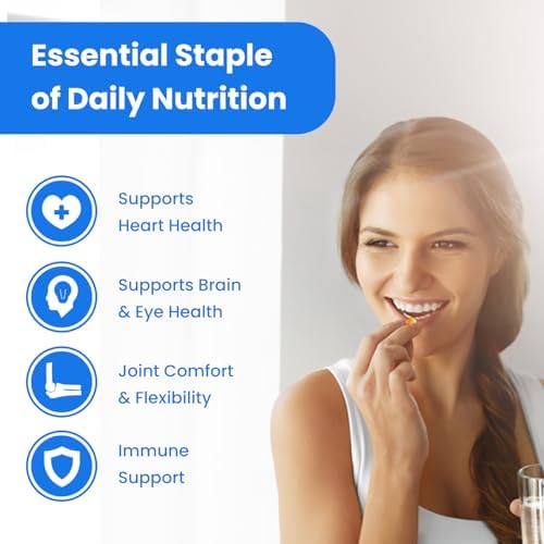 Triple Strength Omega 3 Fish Oil 3600 mg | EPA & DHA | 180 Softgels | Burpless Fish Oil Supplement