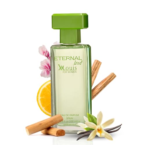 Eternal Love for Women - Long Lasting Eau de Parfum Spray - Premium Floral Fragrance with Peach & Sandalwood - Soft Feminine Scent - 3.4oz