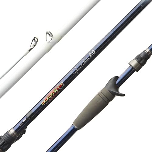 Duckett Fishing Jacob Wheeler Signature 2.0 Casting Rods, Spinning & Crankin' Rods, Pro Angler Designed, Extremely Lightweight & Balanced Sensi-Touch Multi-Modulus Blanks